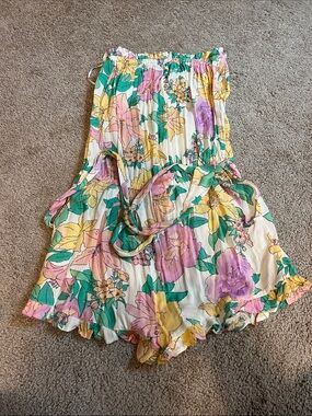 Floral Billabong Multicolor Romper